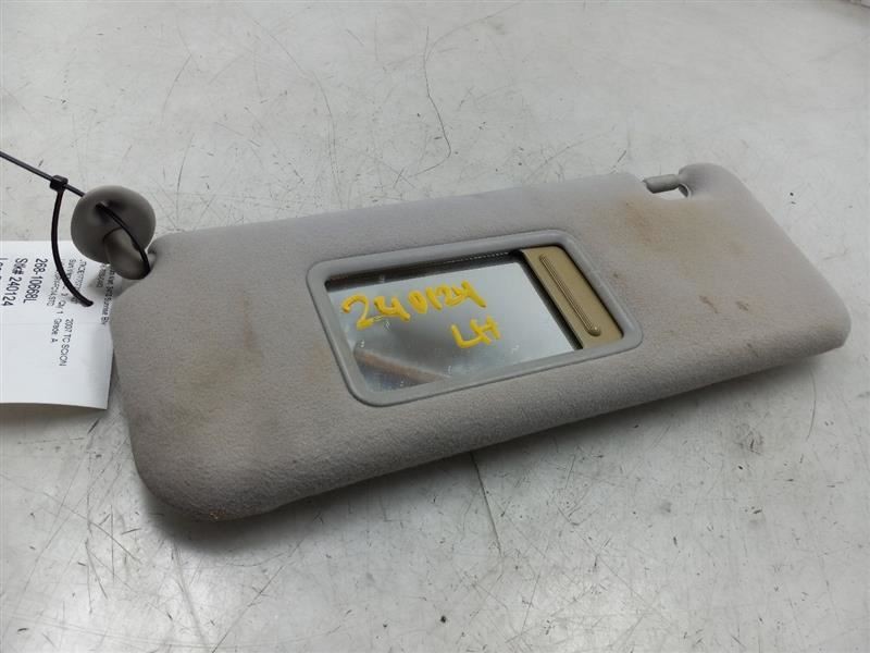 07-10 SCION TC DRIVER SIDE GRAY SUN SHADE VISOR