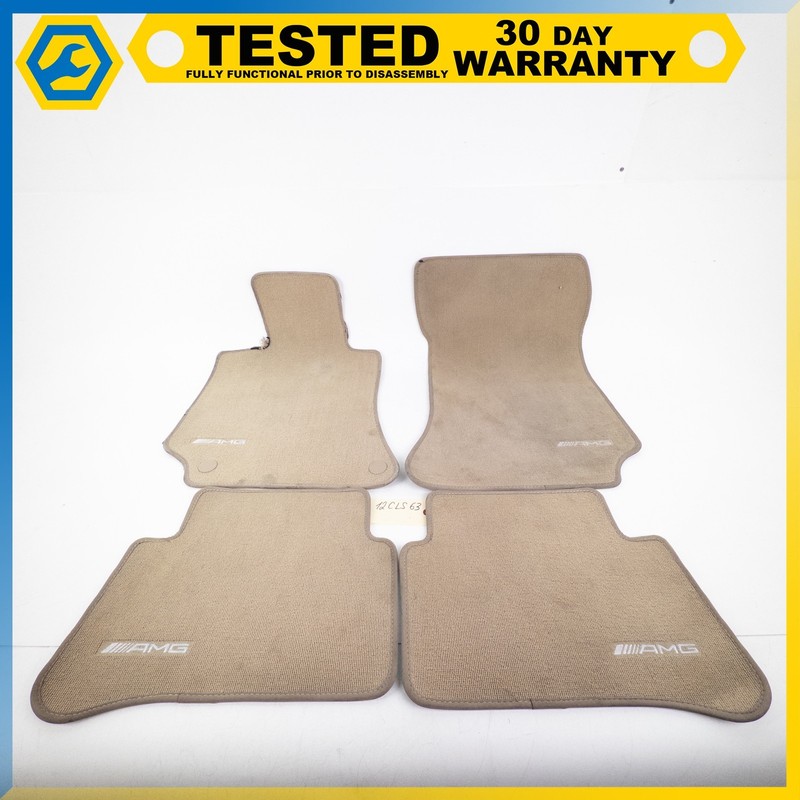 12-18 MERCEDES-BENZ CLS63 AMG FRONT & REAR FLOOR MAT CARPET COVER SET OEM