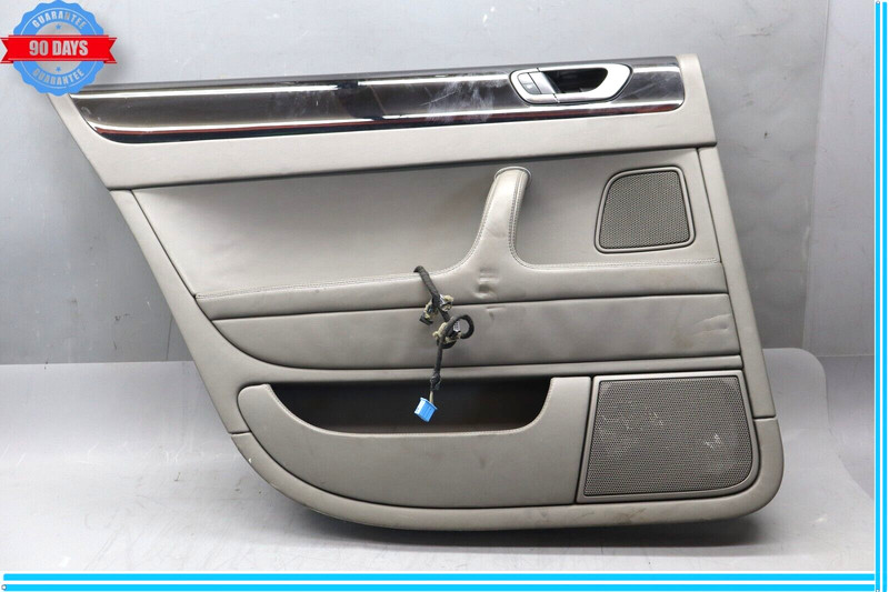 06-12 Bentley Continental Rear Left Side Interior Door Panel Trim Gray Oem