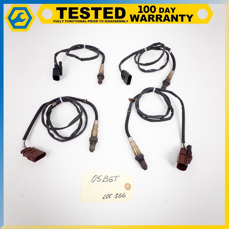 03-18 BENTLEY CONTINENTAL GT FLYING SPUR FRONT REAR OXYGEN SENSOR LAMBDA SET OEM
