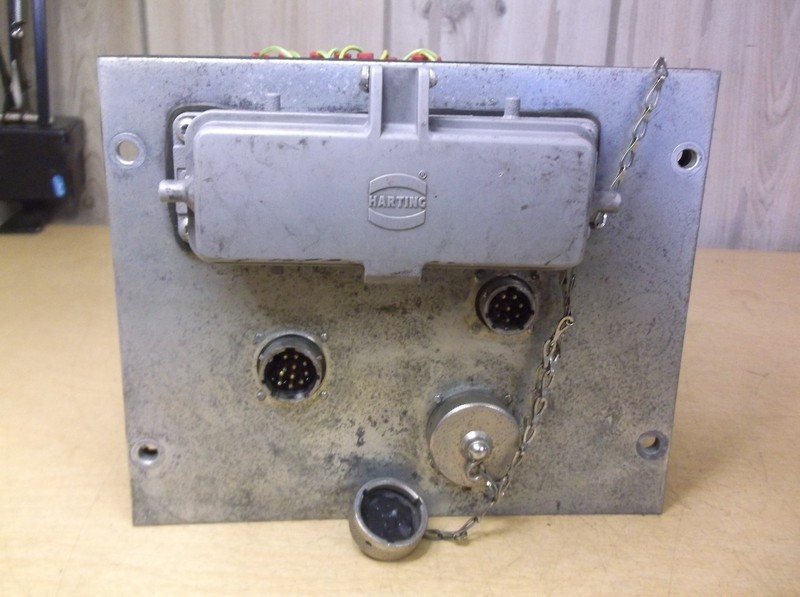 Harting Plug Assembly Panel Operator Board w/ 3 Plugs and Enclosure *FREE SHIP*