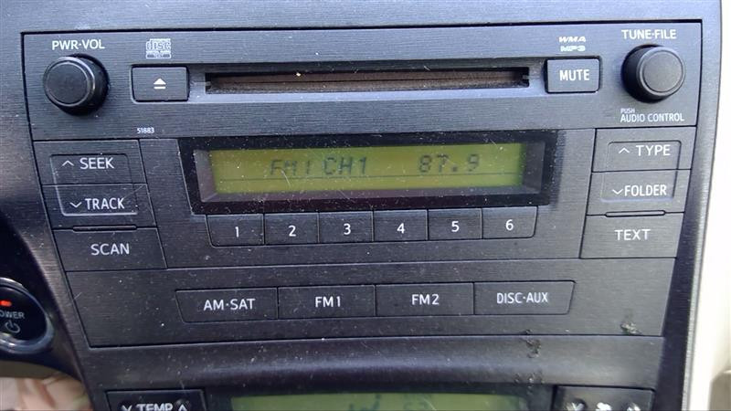 2010-2011 Toyota Prius NON-NAV 86120-47290 51883 Radio Stereo Disc CD Player
