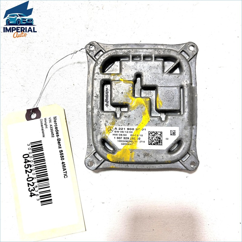 2007-2010 MERCEDES S550 LEFT HEADLIGHT BALLAST XENON HID CONTROL MODULE OEM