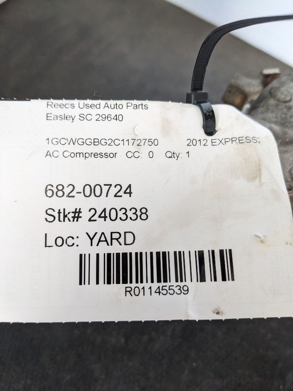AC Compressor Fits 10-16 EXPRESS 2500 VAN 1145539