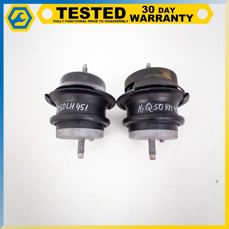 16-19 INFINITI Q50 Q60 2.0L RWD RIGHT & LEFT SIDE ENGINE MOUNT BRACKET SET OEM