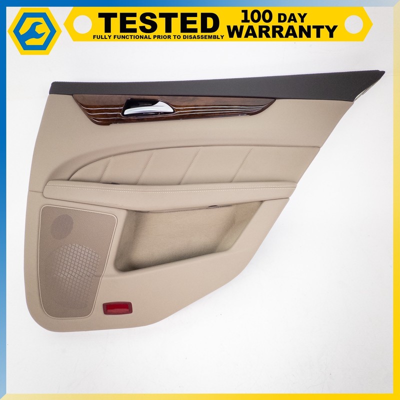 12-18 MERCEDES-BENZ CLS63 AMG REAR RIGHT SIDE INTERIOR DOOR PANEL BEIGE OEM