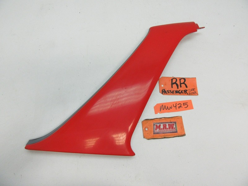 MOULDING TRIM REAR BACK SIDE SAIL PANEL RED GLASS WINDOW COVER R for 93 3000GT