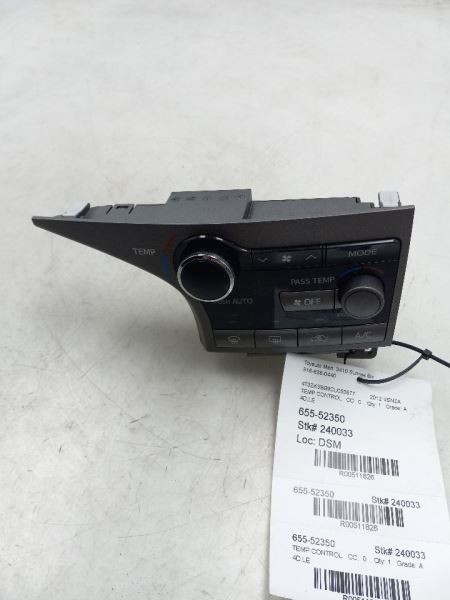09-12 TOYOTA VENZA LE TEMPERATURE CONTROL SWITCH