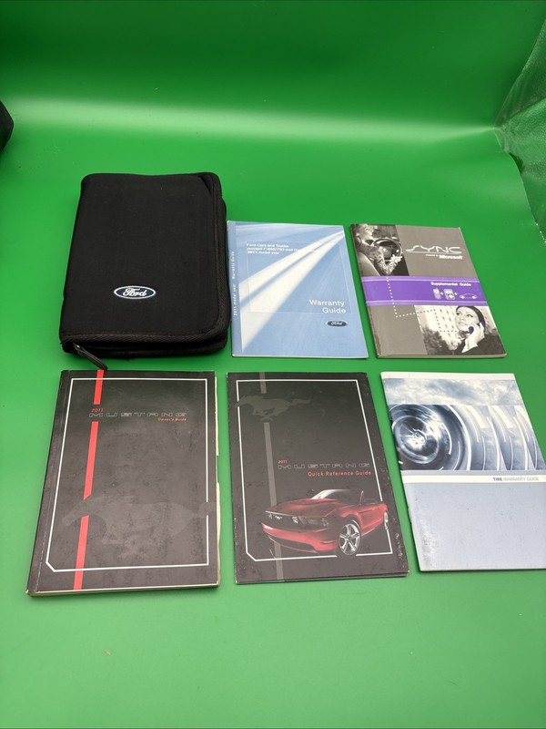 2011 Ford Mustang Owners Manual Warranty quick reference guide w/ Case Included