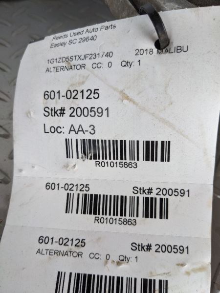 Alternator Fits 16-19 CRUZE 1015863