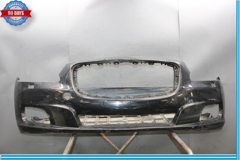 10-15 Jaguar XJL XJ X351 Front Bumper Cover Panel AW9317B971BA Black Oem