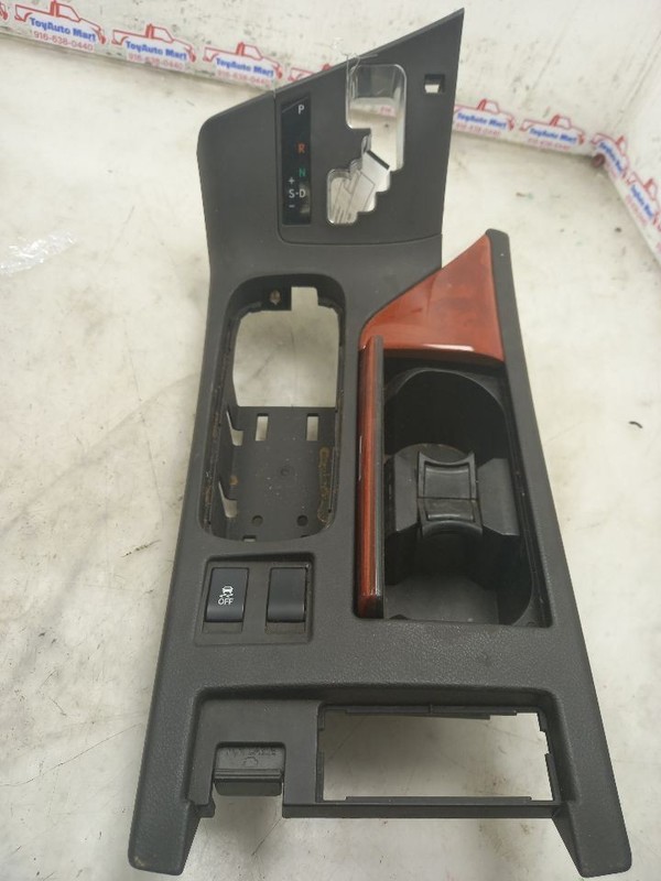 10 LEXUS RX450H SHIFTER CONSOLE WOOGRAIN BLACK-LB00