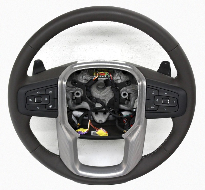OEM Steering Wheel For GMC Sierra 1500 Brown leather 87821718