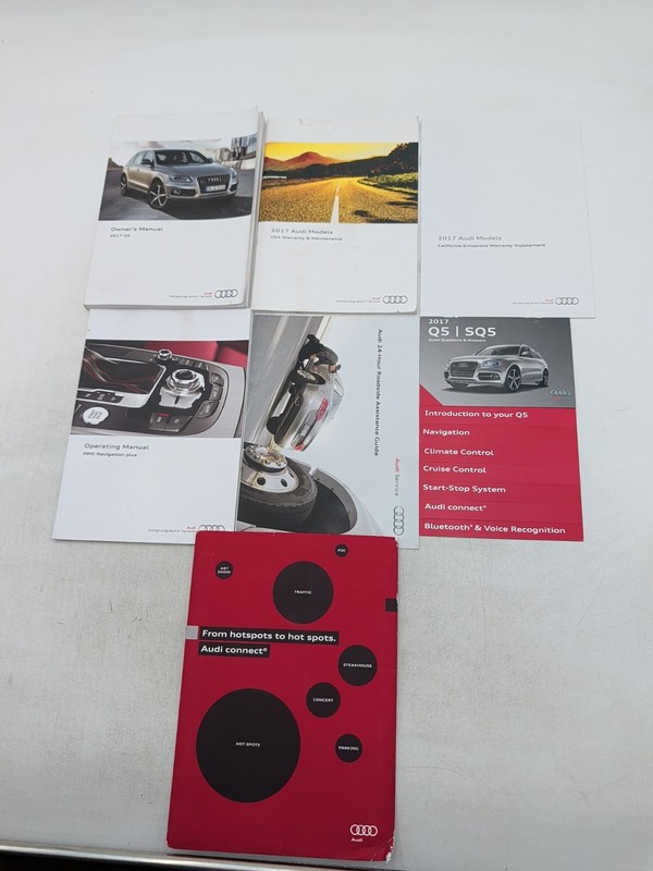 2017 Audi Q5 Owners Manual Set Free Shipping