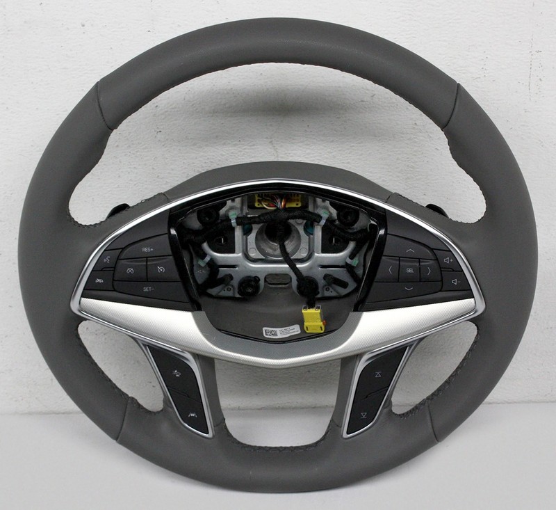 OEM Steering Wheel For Cadillac XT5 Gray Leather 86815577