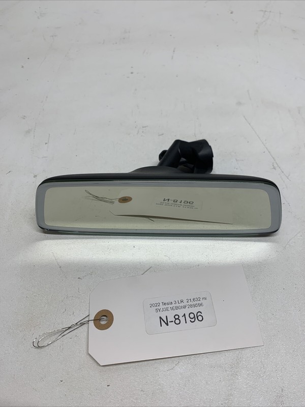 17-19 Tesla Model 3 Front Interior Windshield Rear View Mirror 111990400 8196 B7