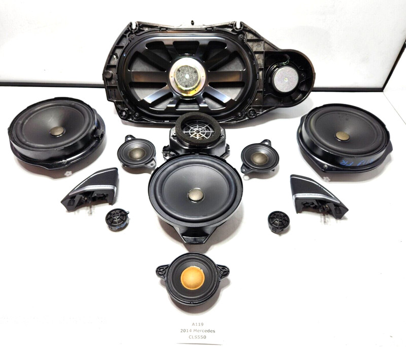 ✅ 12-18 OEM Mercedes W218 CLS550 Logic7 Speakers Tweeters Subwoofer Set