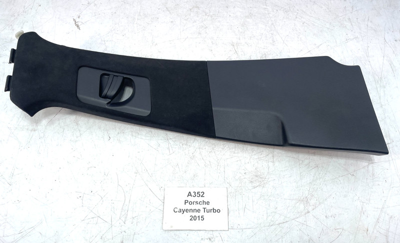 ✅ 11-18 OEM Porsche Cayenne Turbo 958 Right Passenger B Pillar Trim Panel Black*