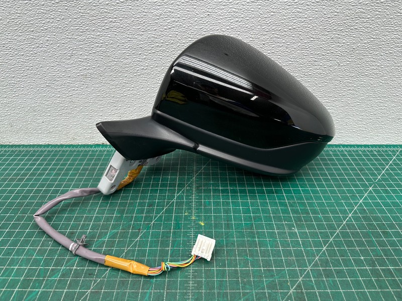 22-24 SUBARU WRX FRONT LEFT DRIVER SIDE REAR VIEW DOOR MIRROR Black OEM