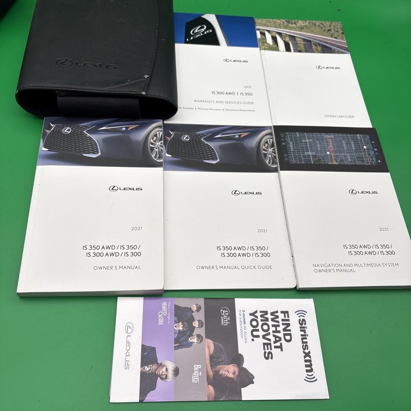 2021 IS 350 AWD/ IS 350/IS 300 AWD/IS 300 Owners Manual Quick Reference And Case
