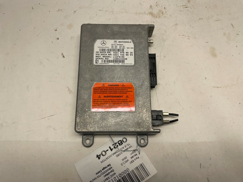 2006 MERCEDES CLS-CLASS 500 W219 PHONE CONTROL TELE AID VOICE MODULE 2218700826