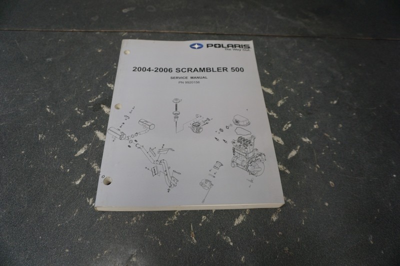 Polaris ATV Four-Wheeler OEM 2004-2006 Scrambler 500 Service Manual 9920156