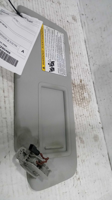 2015 AUDI A3 Black Used Sun Visor OEM Part #113630 76K Mileage 4DR SED