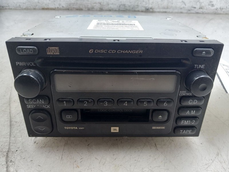 01 02 TOYOTA SEQUOIA LIMITED AUDIO EQUIPMENT RADIO RECEIVER CD 86120-08130