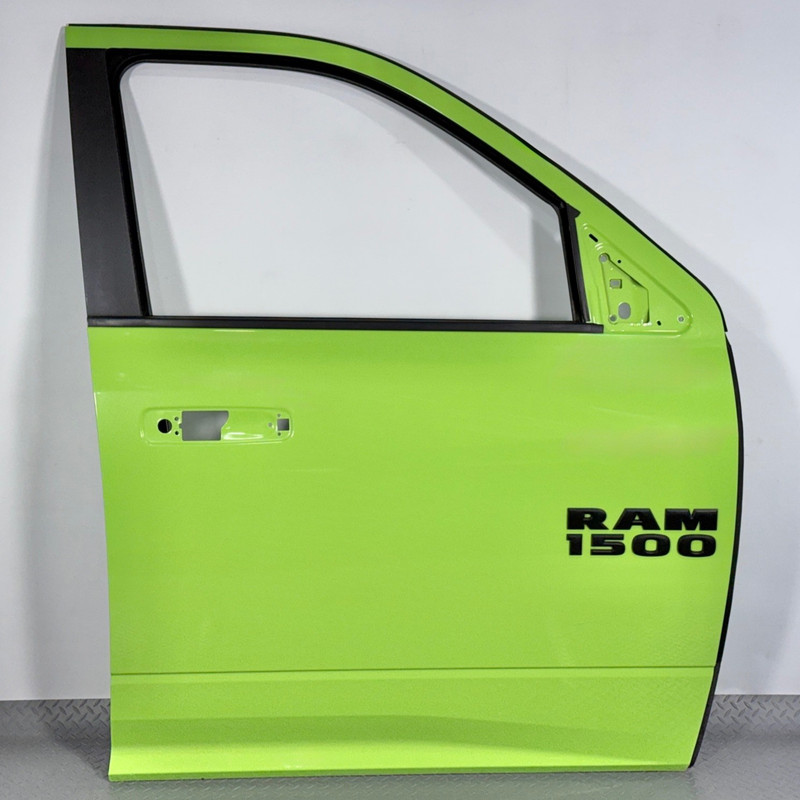 ✅ 09-24 RAM 1500 Class. 2500 3500 OEM FRONT RIGHT DOOR SHELL SKIN Green Lime PFB