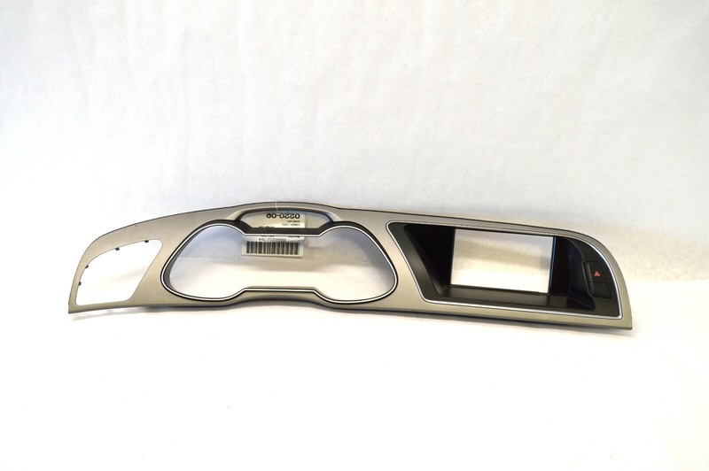 2013-2016 AUDI A4 CLUSTER TRIM BEZEL DASH SILVER ALUMINUM NAVIGATION SURROUND