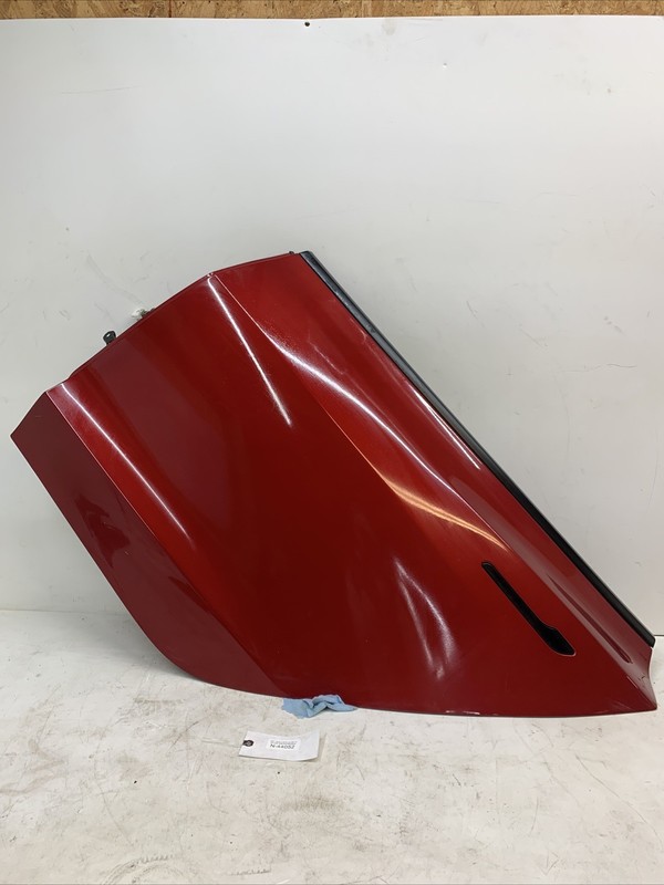 17-20 Tesla Model 3 Rear Driver Side Door Shell Panel Left LH Red 44052