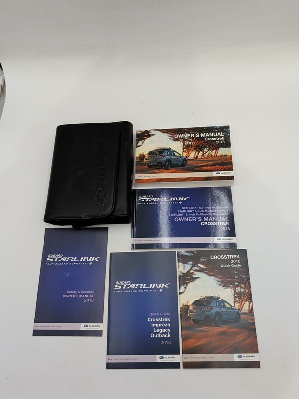 2018 Subaru Crosstrek Owners Manual With Case And Navigation Starlink