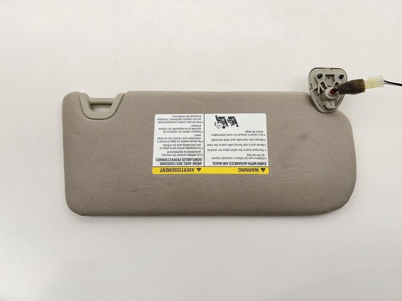 2021-2024 NISSAN ALTIMA LEFT SUN VISOR GRAY TC:G 2.5L AT FWD 63K -SV- 59258