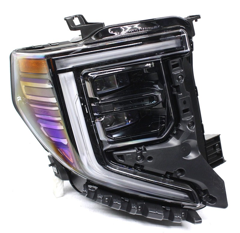 OEM Right Passenger Side LED Headlamp For GMC Sierra 1500 Dark Chrome 85604124
