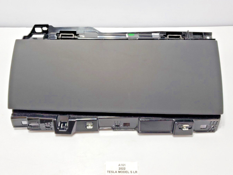 ✅ 2021-2023 OEM Tesla Model X S Glove Box Storage Compartment Black Assy