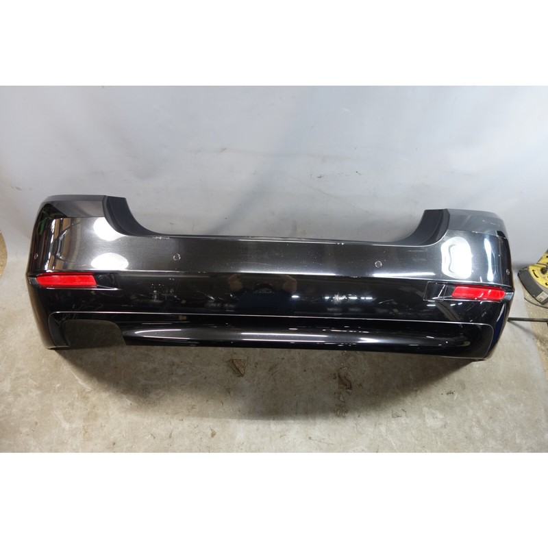 2014-2016 BMW F10 528i 535d Rear Bumper Cover Trim W/ PDC Black Sapphire OEM