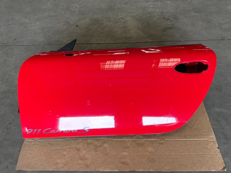 2012-2016 Porsche 991 911 Front Left Exterior Door Shell Panel Red 1569 OEM