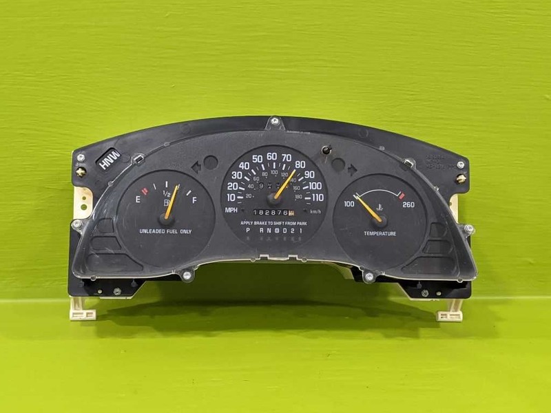 97-99 LUMINA (EXC POLICE PKG) SPEEDOMETER CLUSTER W/O TACH 182K MILES OEM 3816-1