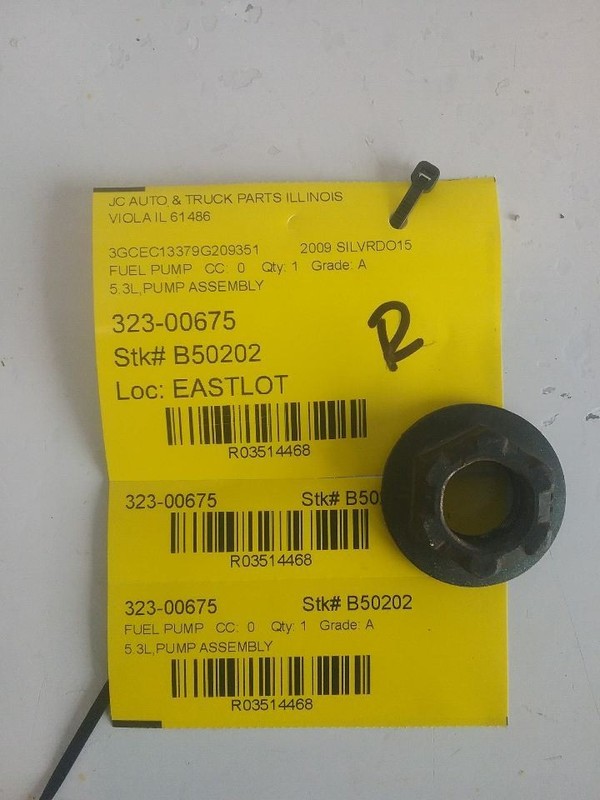 Fuel Pump Assembly Crew Cab 5.3L VIN 0 Fits 09 SIERRA 1500 PICKUP 3514468