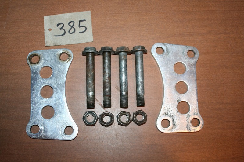 1981 Kawasaki KX 420 Engine Mount Bracket Plates Front OEM 81 A