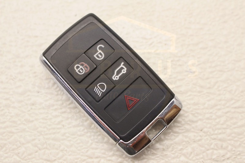 2018-2020 JAGUAR E-PACE KEYLESS ENTRY TRANSMITTER CUT KEY REMOTE FOB OEM 5-BTN