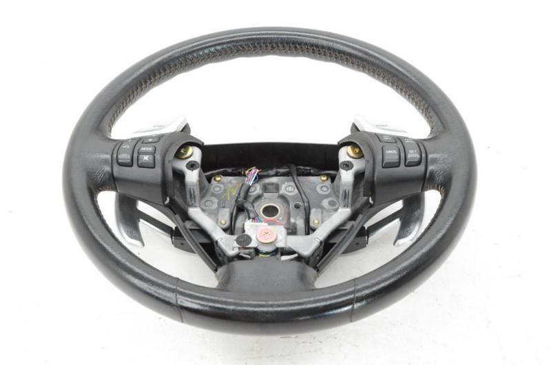 2004-2008 Mazda RX8 Shinka Black Leather Steering Wheel with Controls