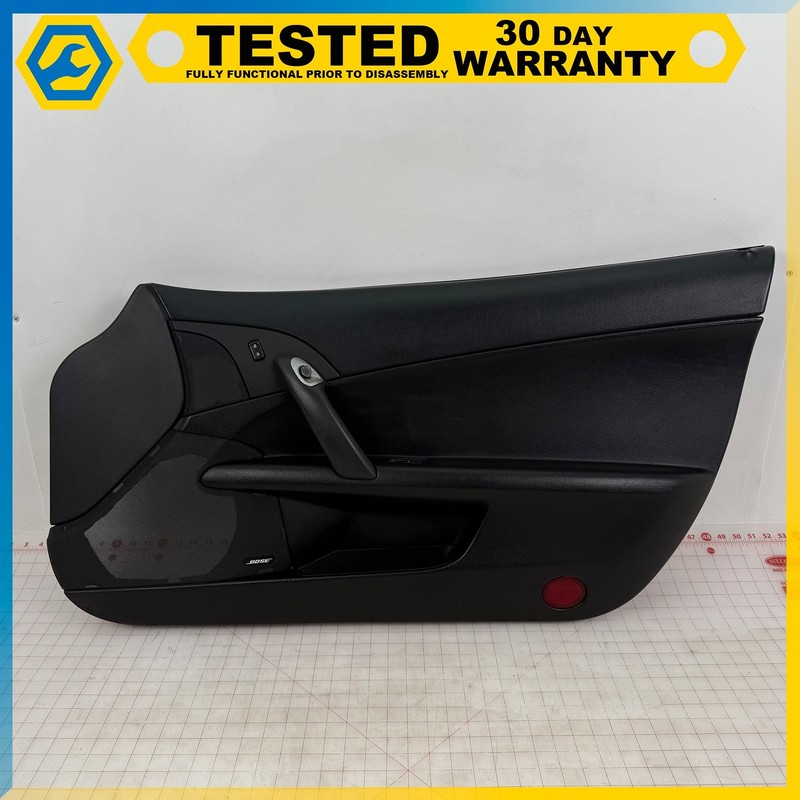 05-13 CHEVROLET CORVETTE C6 FRONT RIGHT PASSENGER SIDE DOOR TRIM PANEL BLACK OEM