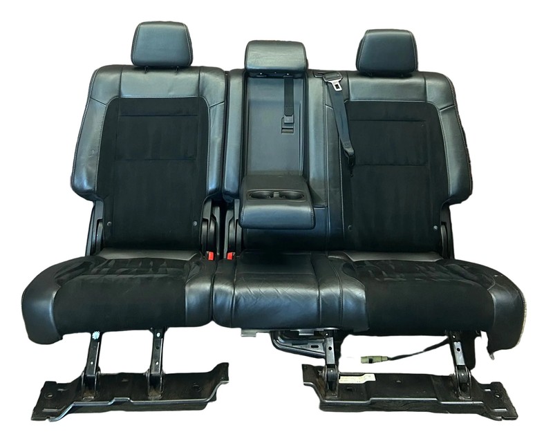 2011-2014 Jeep Grand Cherokee SRT Rear Seat Set Black Leather and Suede