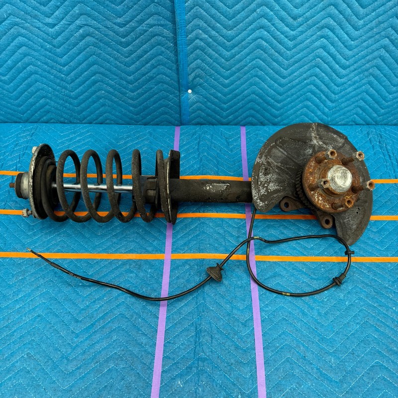 87–91 Volvo 780 Bertone Front Right Steering Knuckle With Strut And Spring OEM
