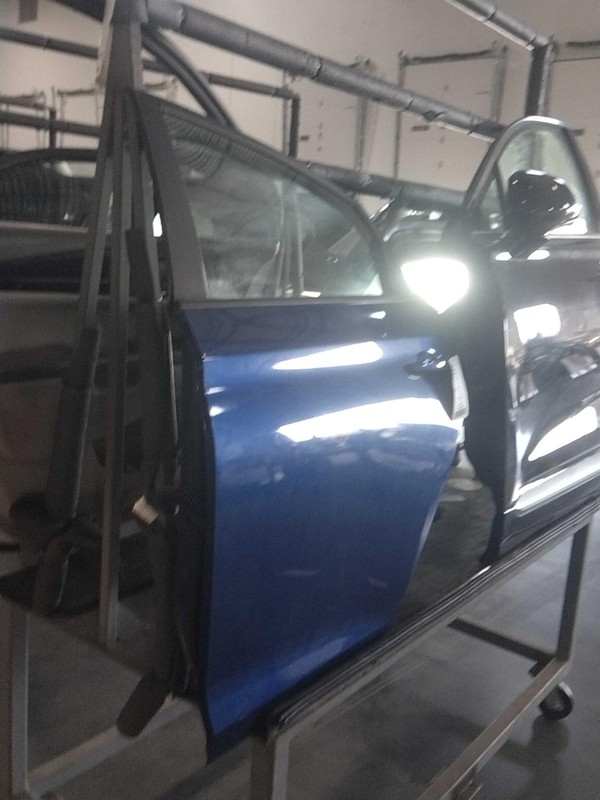 2018 Hyundai Accent Left Rear Door Blue OEM 666629 135k Miles