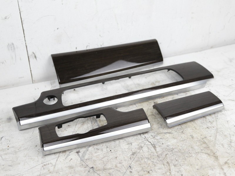 2009 - 2015 BMW 740 750 F01 F02 Set Dash Trim Panel Gloss Wood Fineline OEM