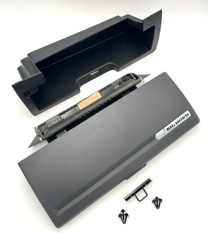 ✅ 2013-2024 RAM CL 1500-3500 BIG HORN OEM BLACK DASH GLOVE BOX COMPARTMENT BIN