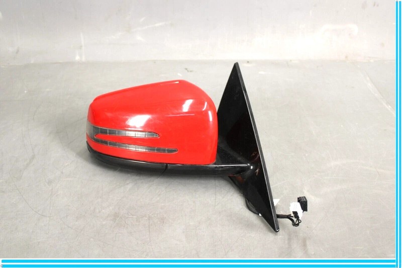 10-16 Mercedes W212 E350 E63 E550 Front Right Side Rear View Door Mirror Red OEM