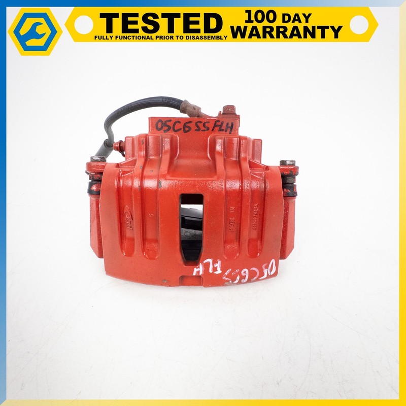 05-13 CHEVROLET CORVETTE C6 FRONT LEFT DRIVER SIDE BRAKE CALIPER RED OEM